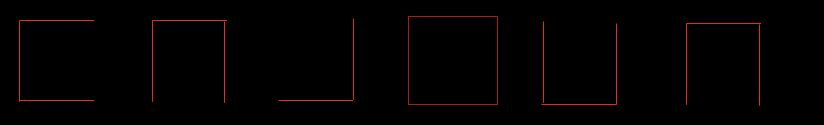 código de líneas que representa un numero de seis cifras.
